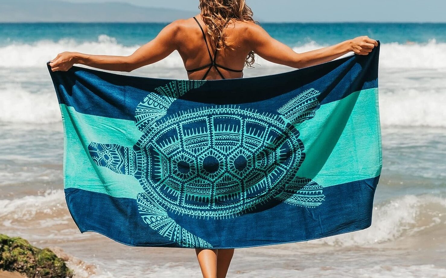 Nova Blue Turtle Beach Towel