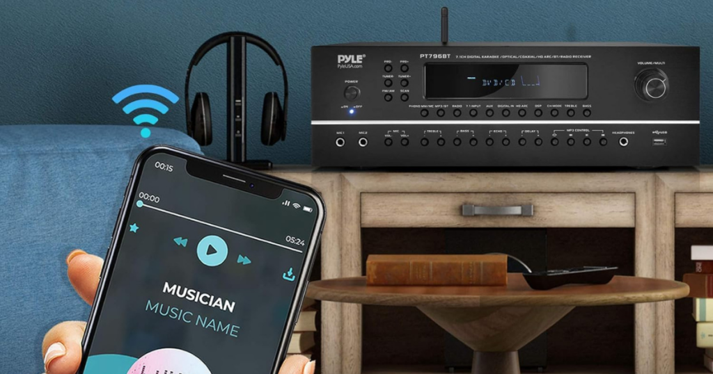 Pyle 7.1-Channel Hi-Fi Bluetooth Stereo Amplifier
