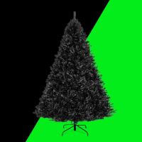 Best Choice Products 6ft Artificial Full Black Christmas Tree: