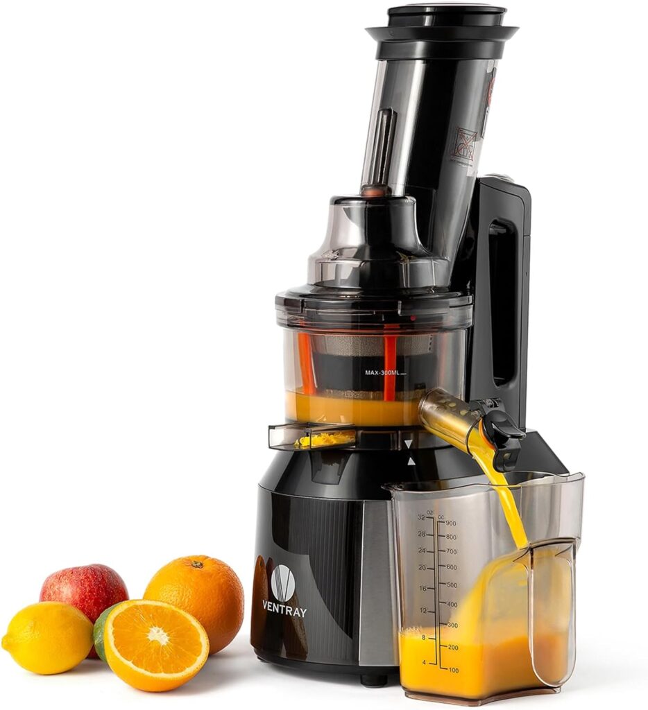 Ventray Slow Juicer Machine Electric Cold Press Masticating Juice Extractor Maker