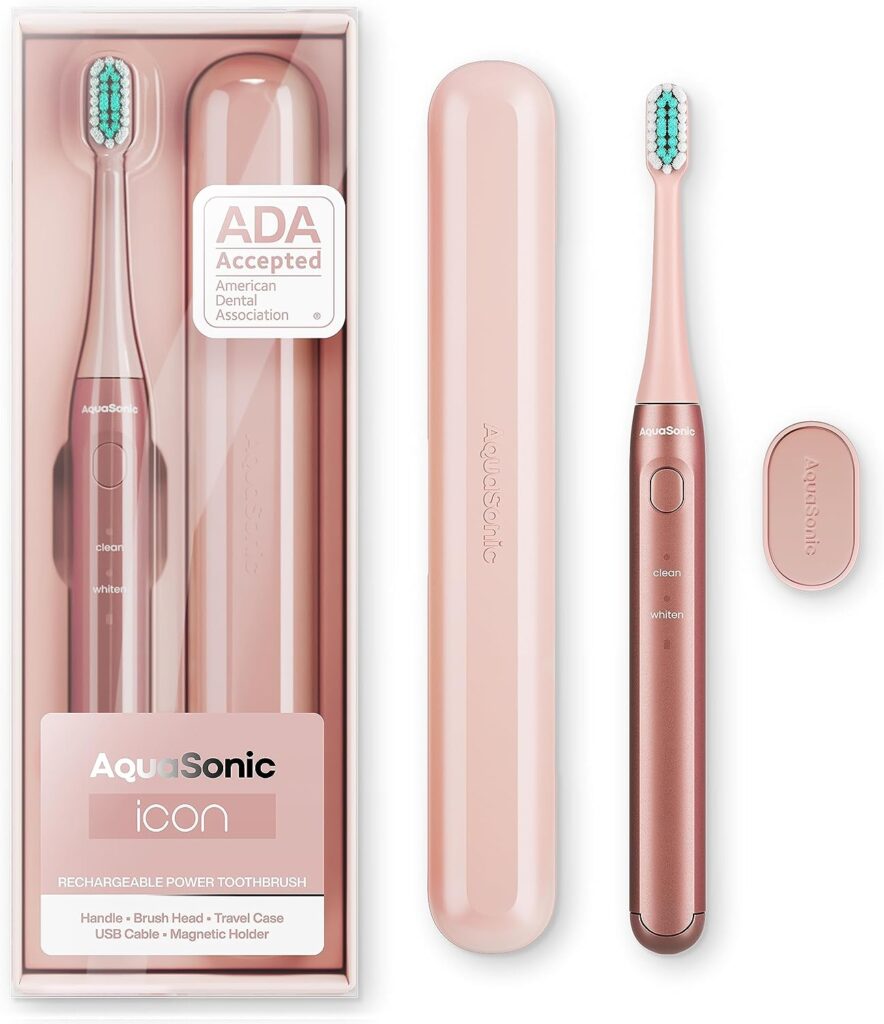 Aquasonic Icon ADA-Accepted Rechargeable Toothbrush