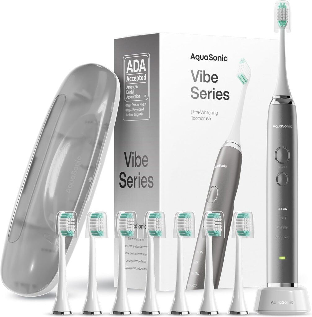 Aquasonic Vibe Series Ultra-Whitening Toothbrush