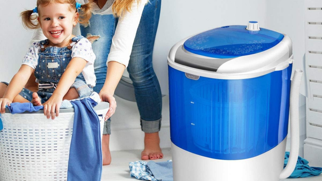 06. COSTWAY Portable Mini Washing Machine with Spin Dryer 23104-CYWH