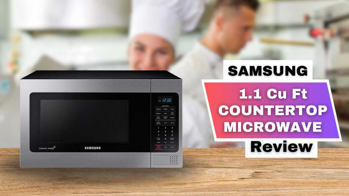 Samsung 1.1 Cu Ft Countertop Microwave Review Hero banner Samsung 1.1 Cu Ft Countertop Microwave Review