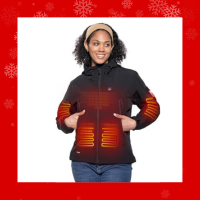 DEWBU Heated Jacket for Women with 12V Battery Pack