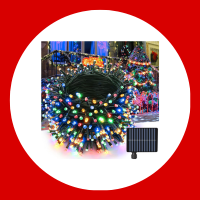 iBaycon 400 LED Solar Christmas Lights