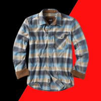 CQR Men's All Cotton Flannel Shirt