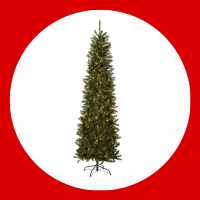 YouMedi 6.5ftt Snow Flocked Artificial Christmas Pine Tree