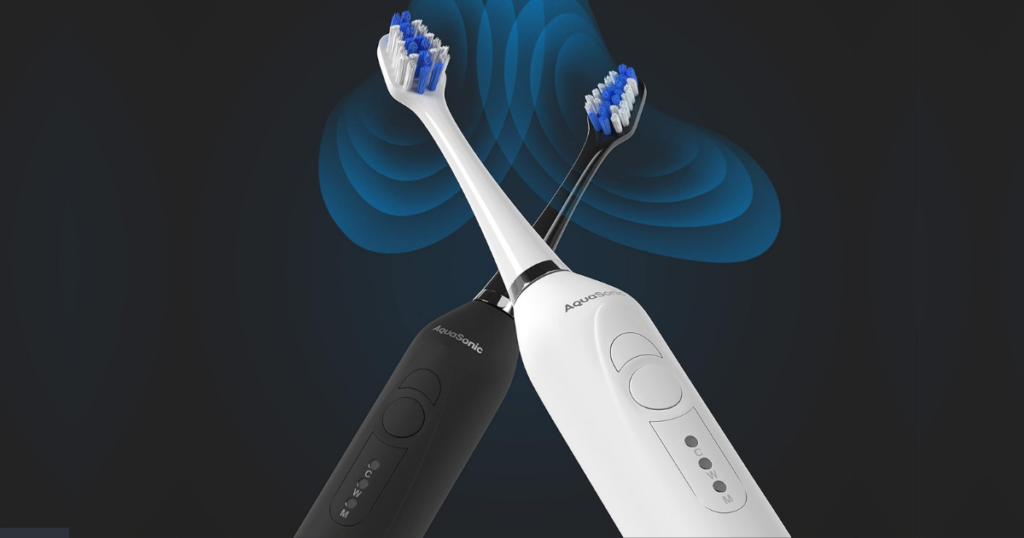 Aquasonic Duo - Dual Handle Ultra Whitening 40,000 VPM Electric Toothbrushes