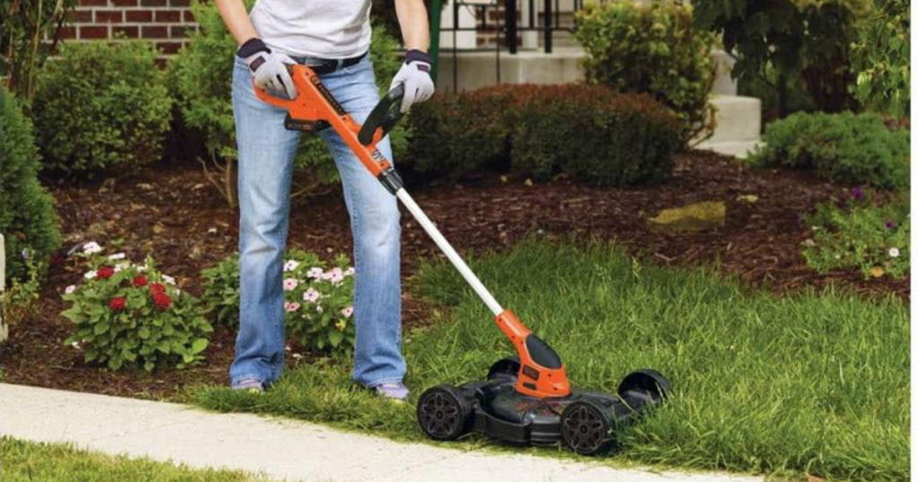 BLACK+DECKER Combination String Trimmer, Lawn Mower, and Edger