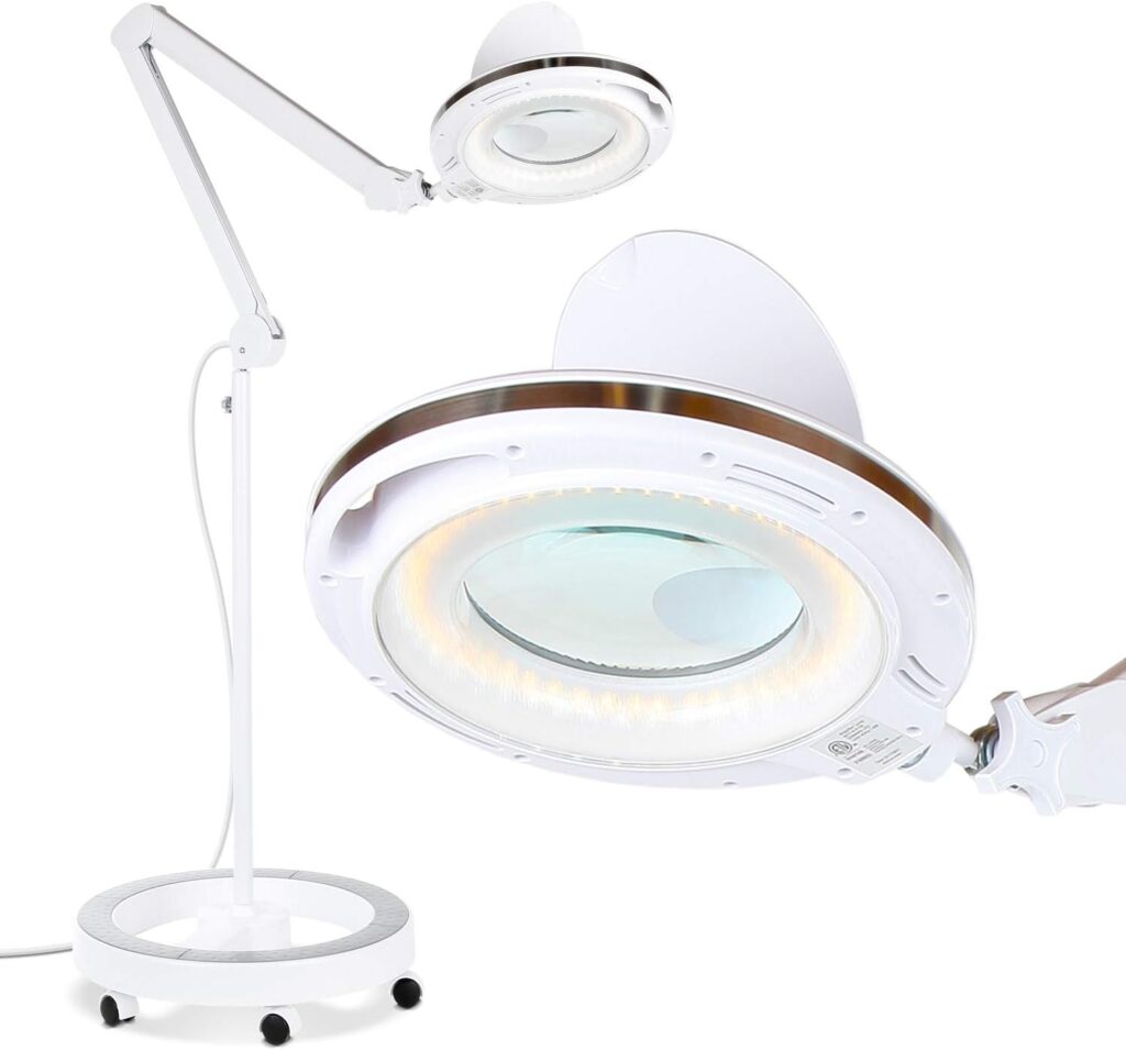 Brightech LightView Pro Magnifying Glass with Light and Stand