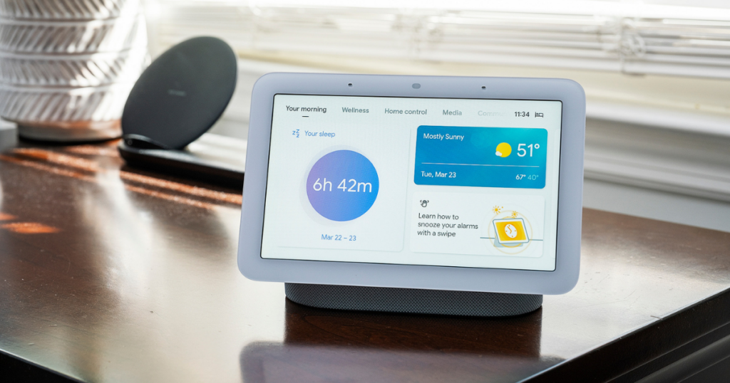 Google Nest Hub 7” Smart Display with Google Assistant