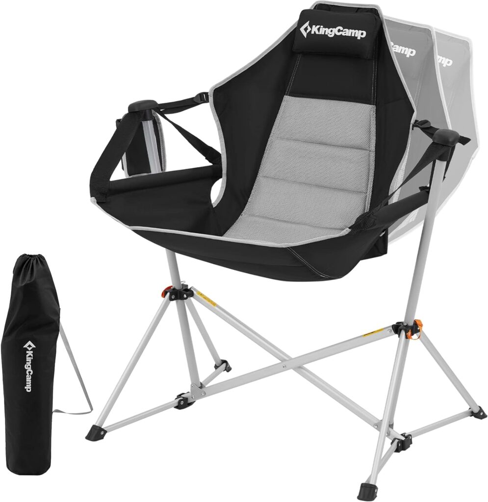 Aluminum Alloy Adjustable Back Swinging Chair