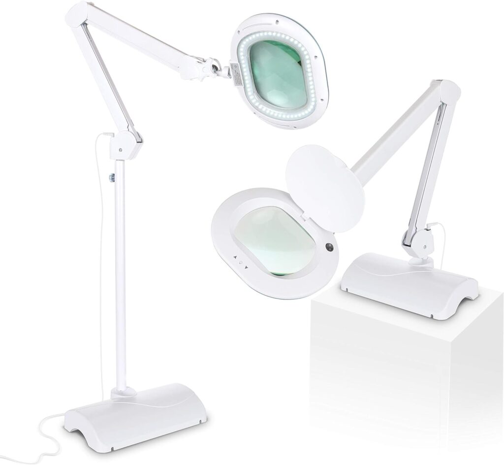 Brightech LightView Pro 2 in 1 Magnifying Floor Lamp & Table Lamp