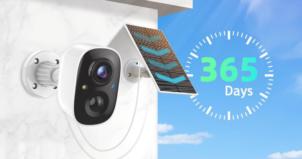 MaxiViz Solar Security Camera Wireless Outdoor
