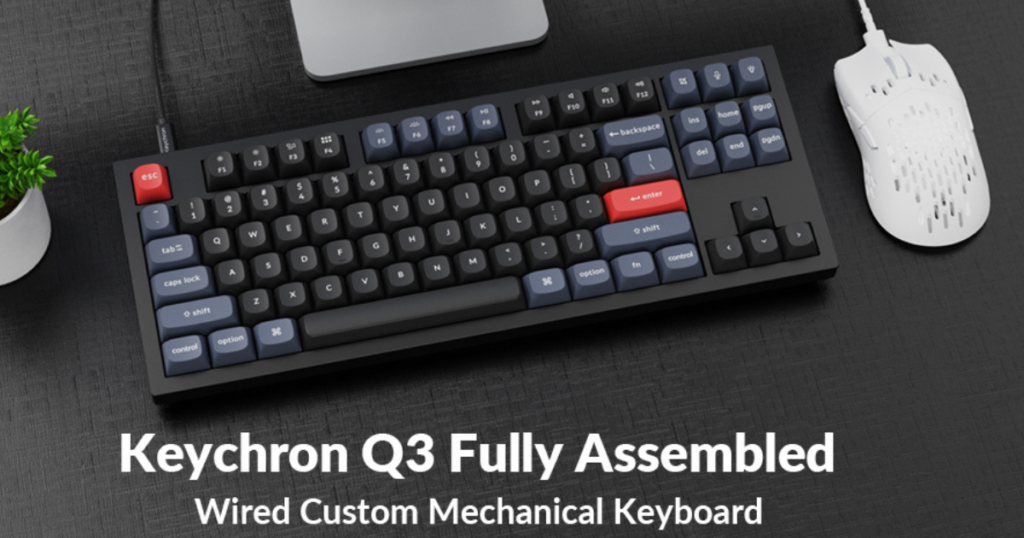 Keychron Q3 QMK/VIA Wired Custom Mechanical Keyboard
