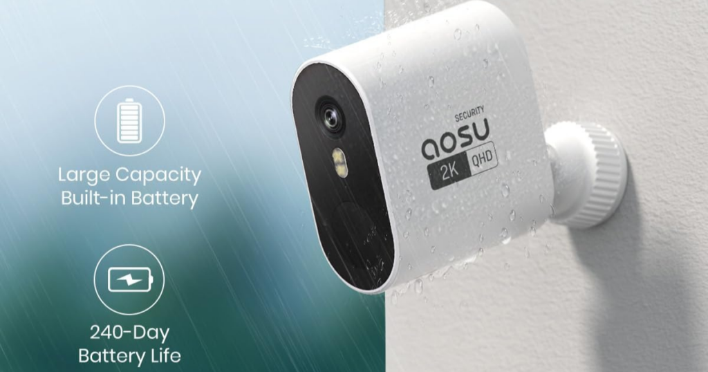 AOSU Security Cameras Wireless Outdoor Home System
