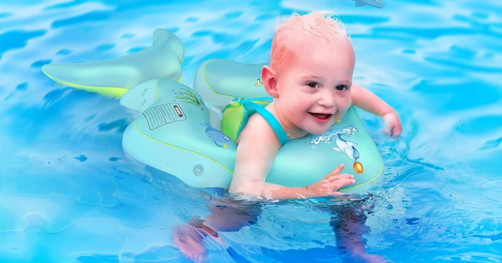 No Flip Over Baby Pool Float with Canopy