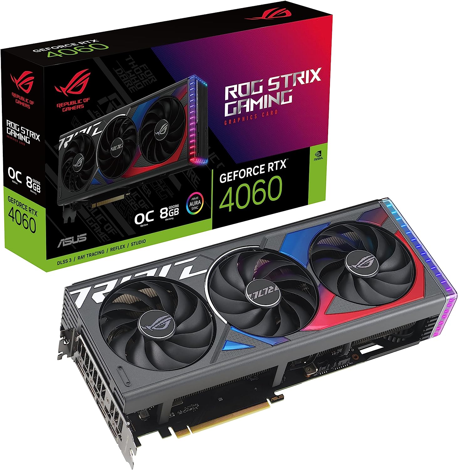 ASUS ROG Strix GeForce RTX 4060 OC Edition Gaming Graphics Card