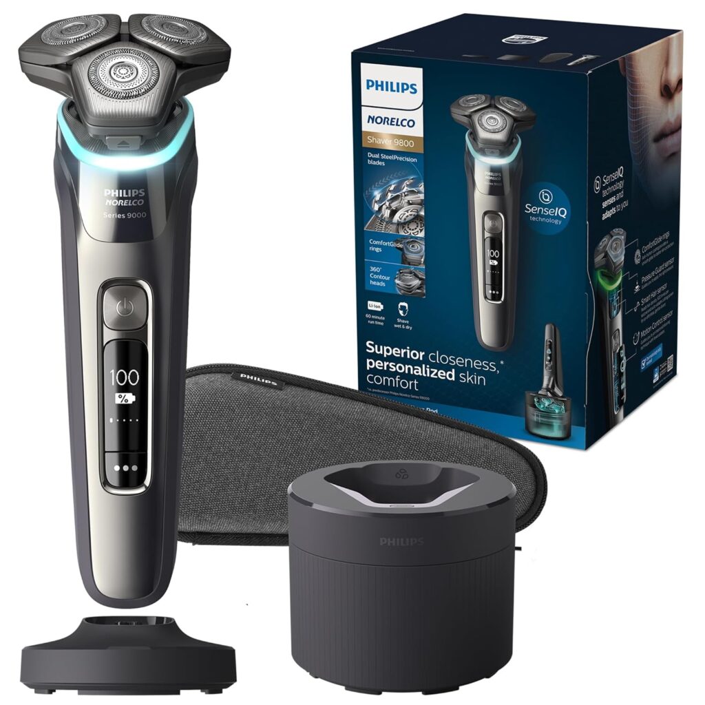Philips Norelco Electric Shaver 9800, Rotary Shaver with Pressure Sensor