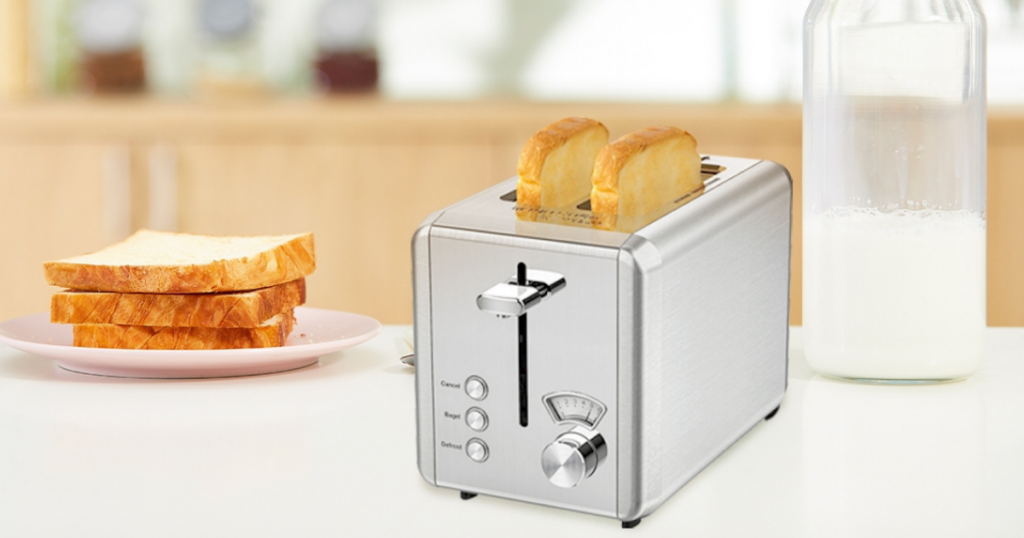 WHALL Toaster Stainless Steel