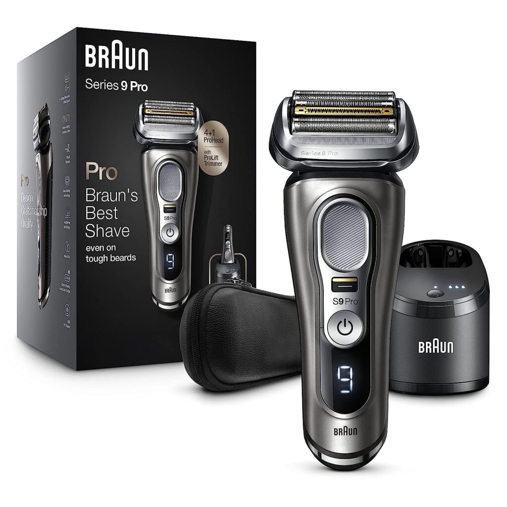 Braun Electric Razor for Men, Series 9 Pro 9465cc Wet & Dry Electric Foil Shaver