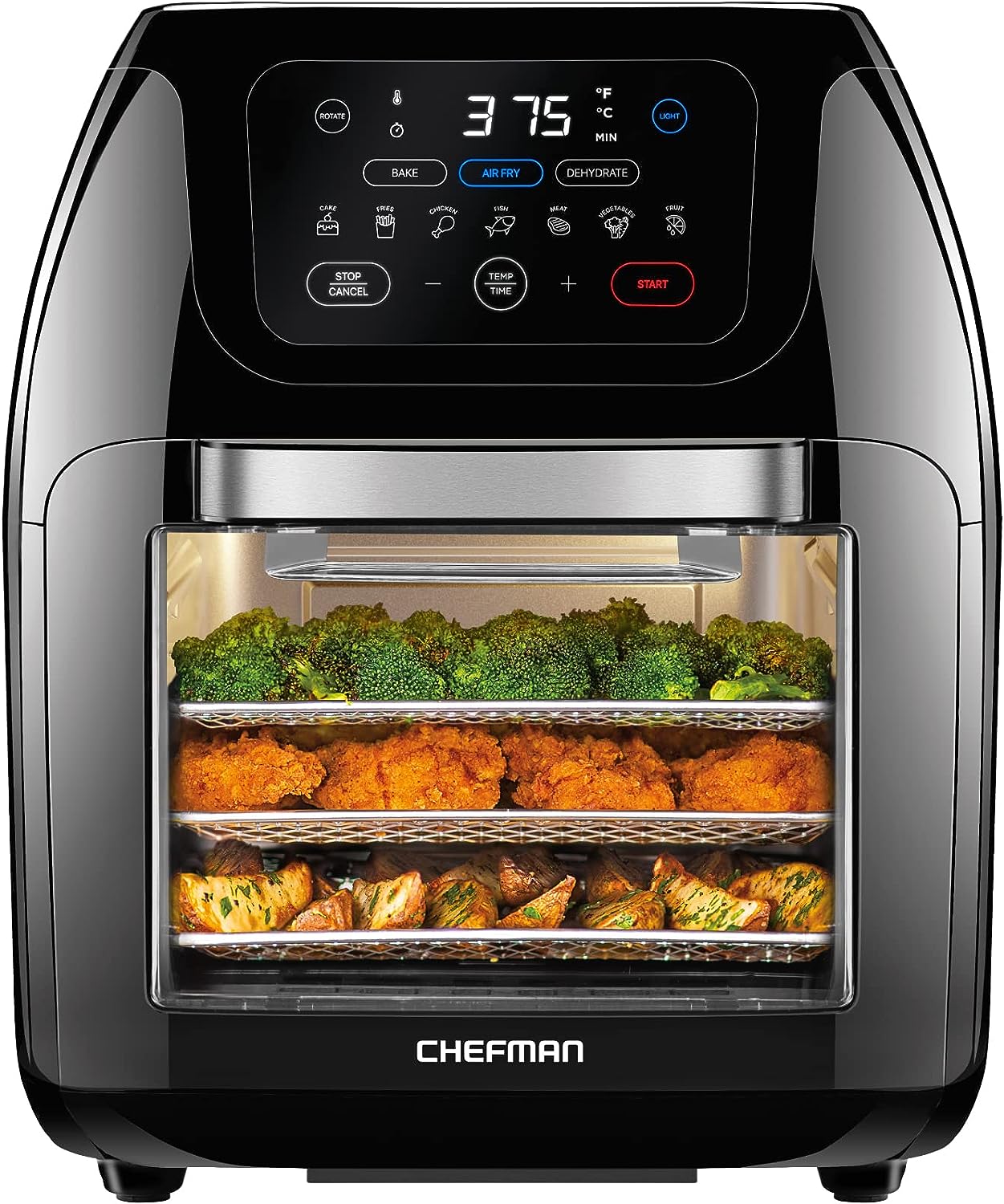 CHEFMAN Multifunctional Digital Air Fryer+ Rotisserie