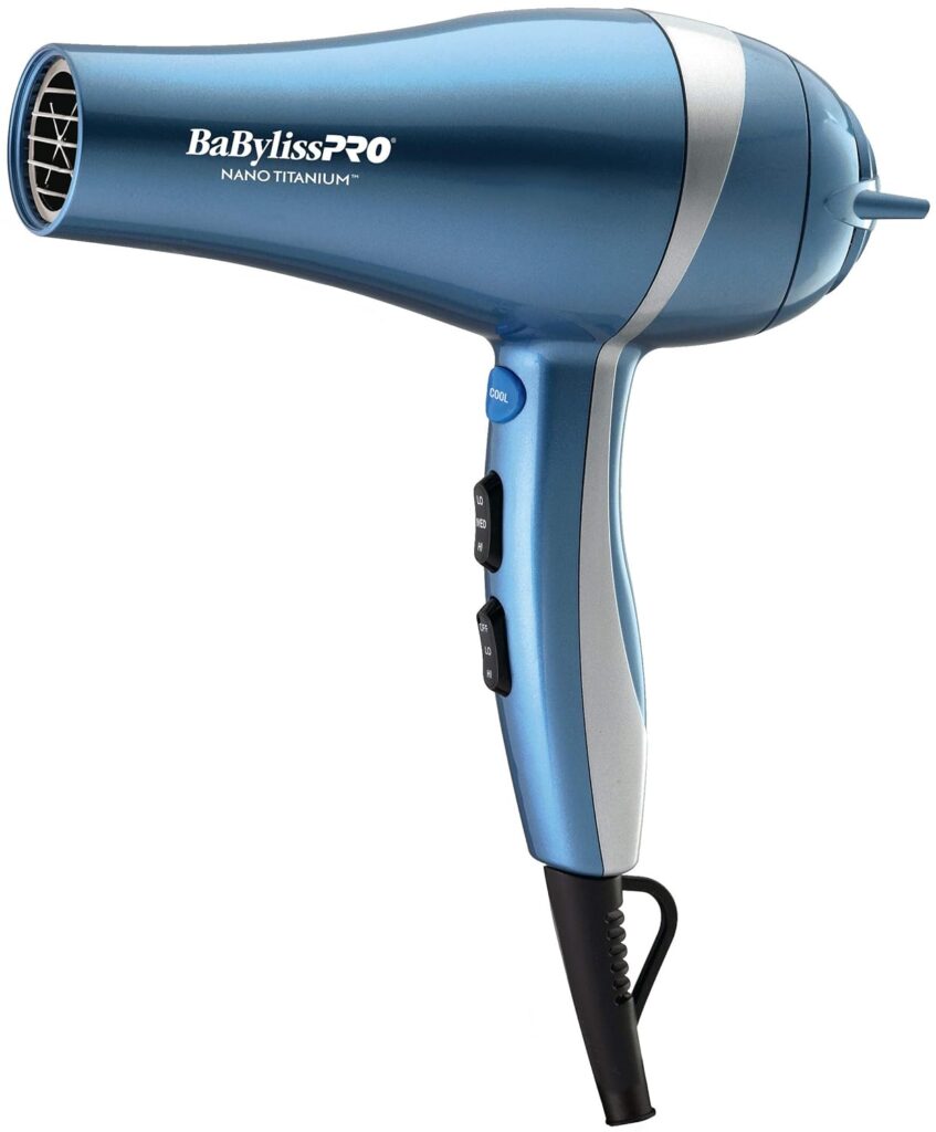 BaBylissPRO Hair Dryer, Nano Titanium 2000-Watt Blow Dryer