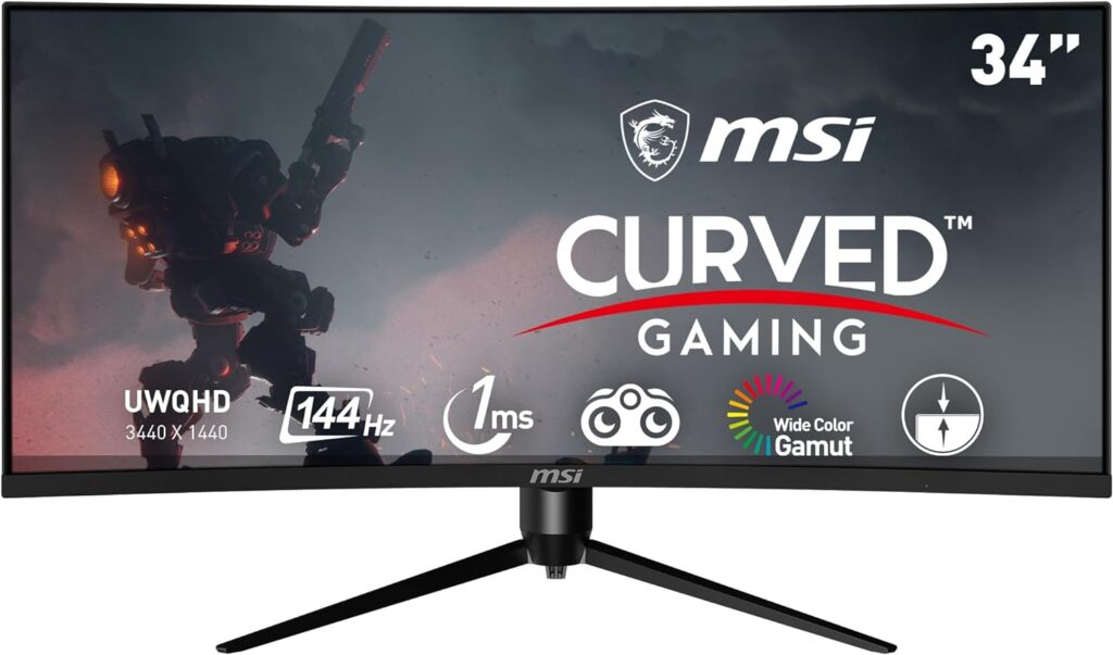 MSI Optix MAG342CQR 1500R Curved Gaming Monitor