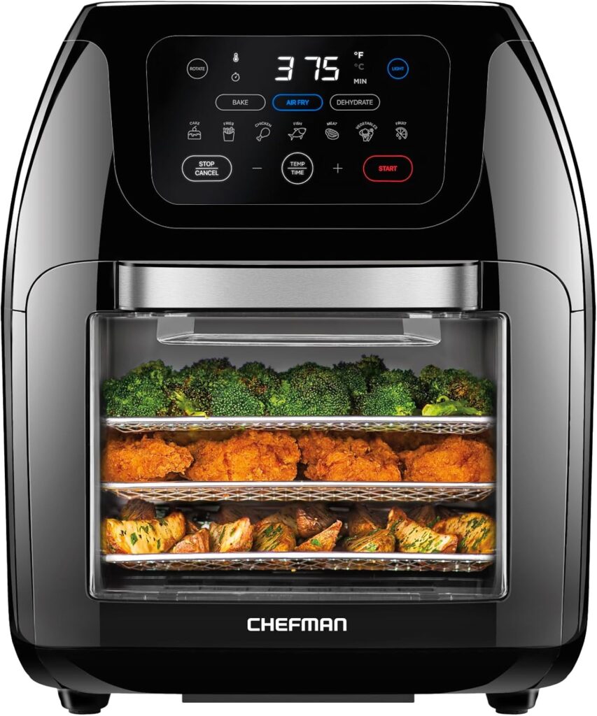 CHEFMAN Multifunctional Digital Air Fryer+ Rotisserie, Dehydrator, Convection Oven