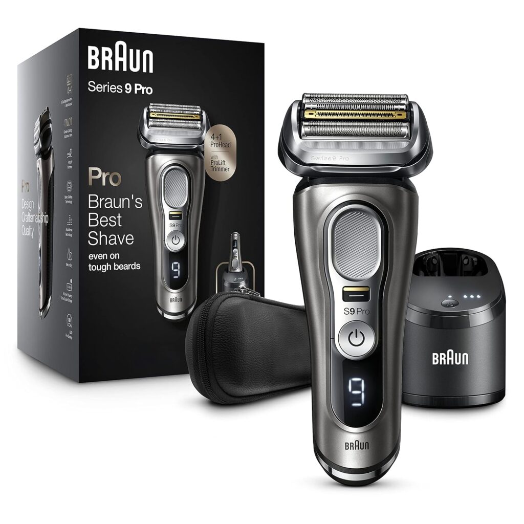 Braun Electric Razor for Men, Series 9 Pro 9465cc Wet & Dry Electric Foil Shaver