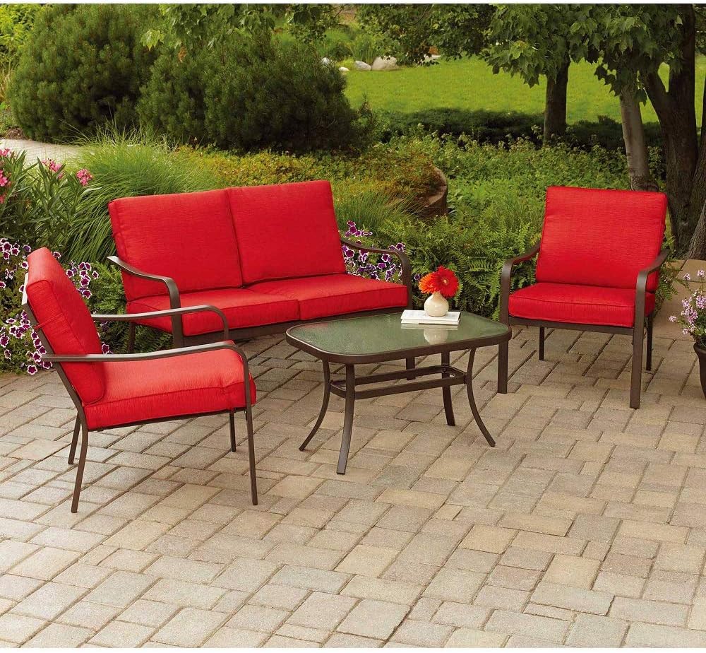 Mainstays Albany Lane 4-Piece Patio Conversation Set