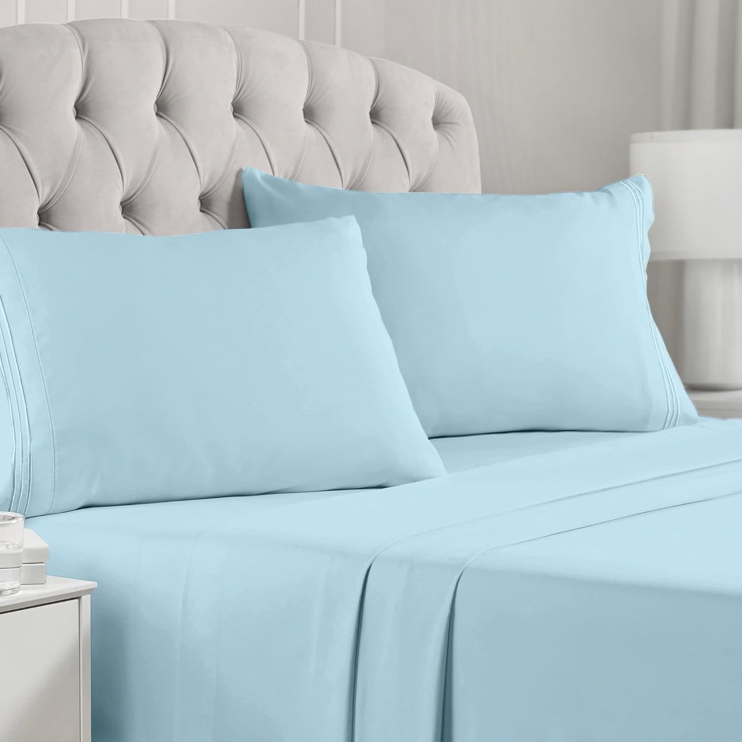 Mellanni Bed Sheet Set Brushed Microfiber 1800 Bedding