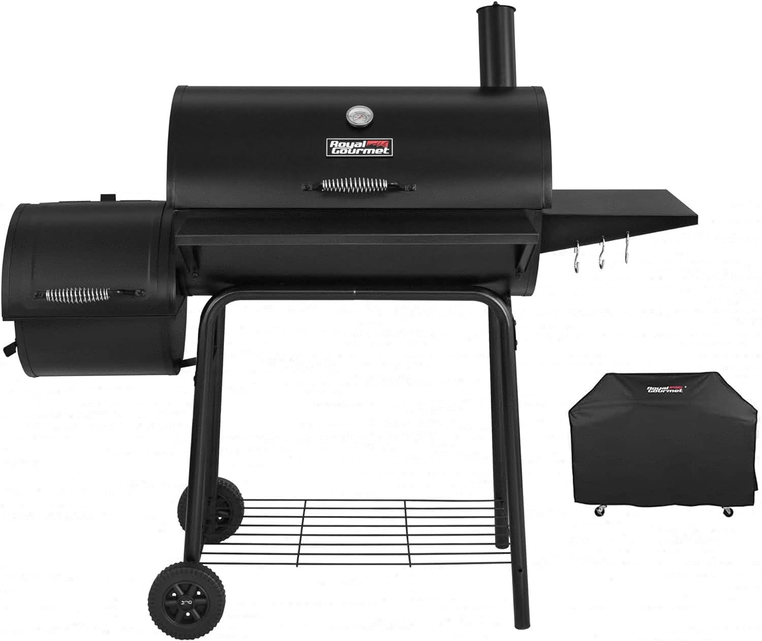 Royal Gourmet Charcoal Grill with Offset Smoker