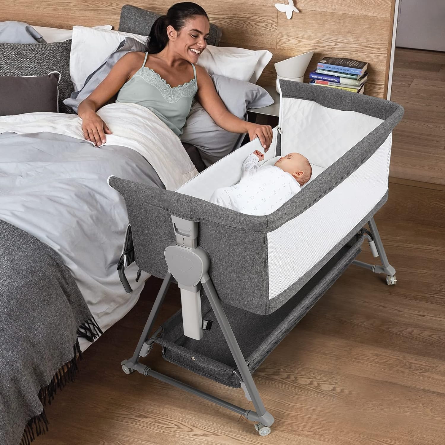 Cowiewie Baby Bassinet, Beside Sleeper