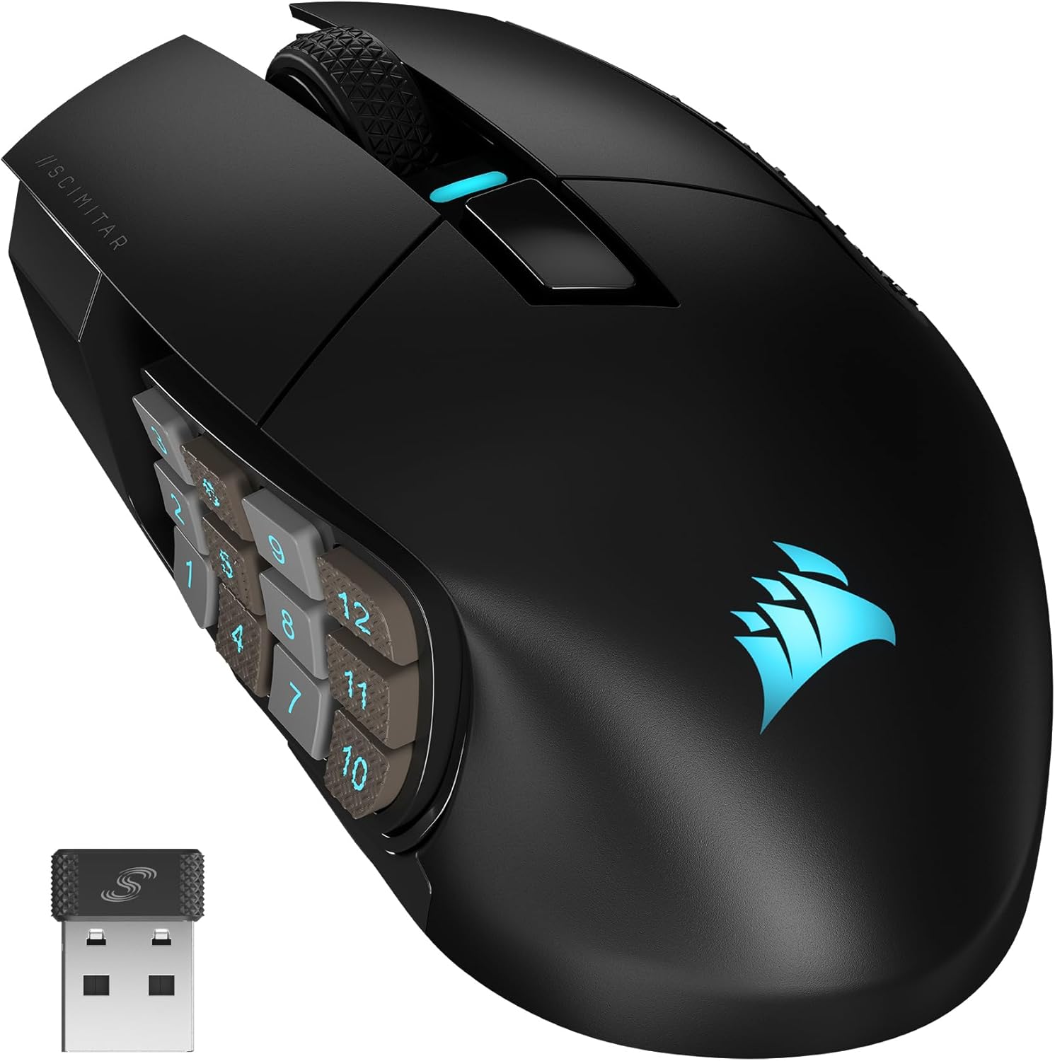 CORSAIR SCIMITAR ELITE RGB Wireless MMO Gaming Mouse