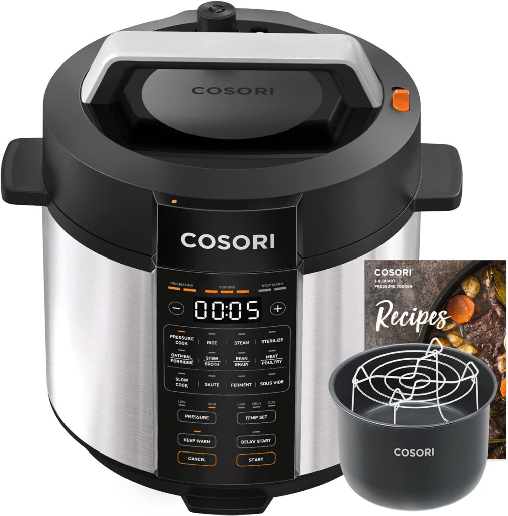 COSORI Electric Pressure Cooker 6 qt, 9-in-1 Instant Multi-Cooker 