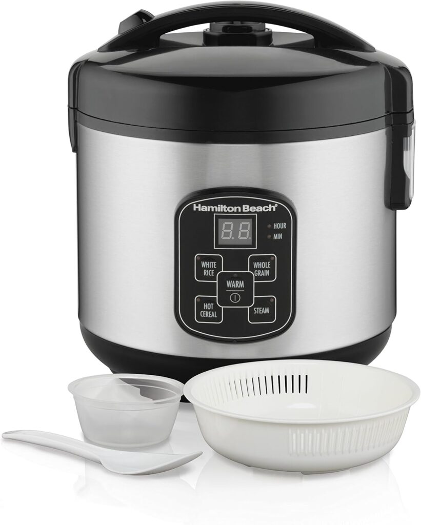 Hamilton Beach Digital Programmable Rice Cooker & Food Steamer 