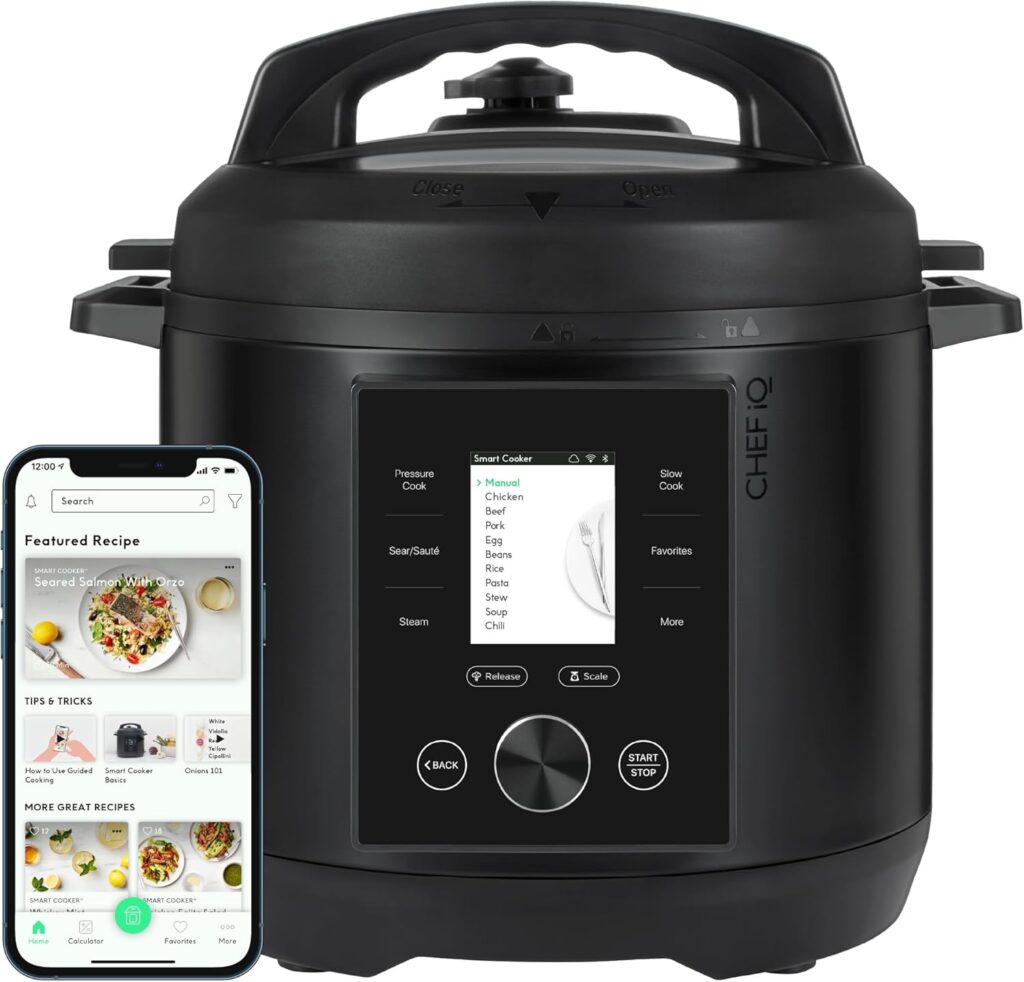 CHEF iQ Smart Pressure Cooker with 10 Cooking Functions & 18 Features 