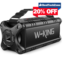 W-KING Bluetooth Speaker, 90W Peak Outdoor Speaker 